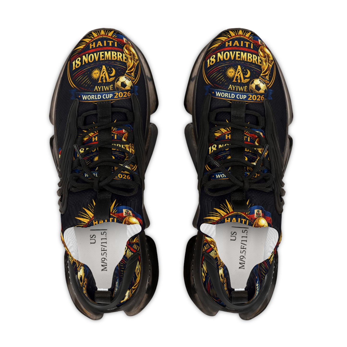 Ayiti18WC Goal06-Mesh Sneakers by AyiWe F&S