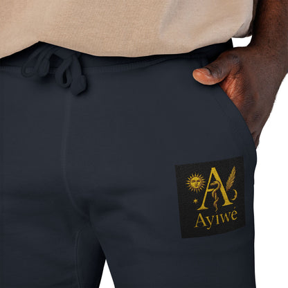 B - One AyiWé Unisex Fleece Sweatpants (Embroidery) - AyiWé Fashion & Style