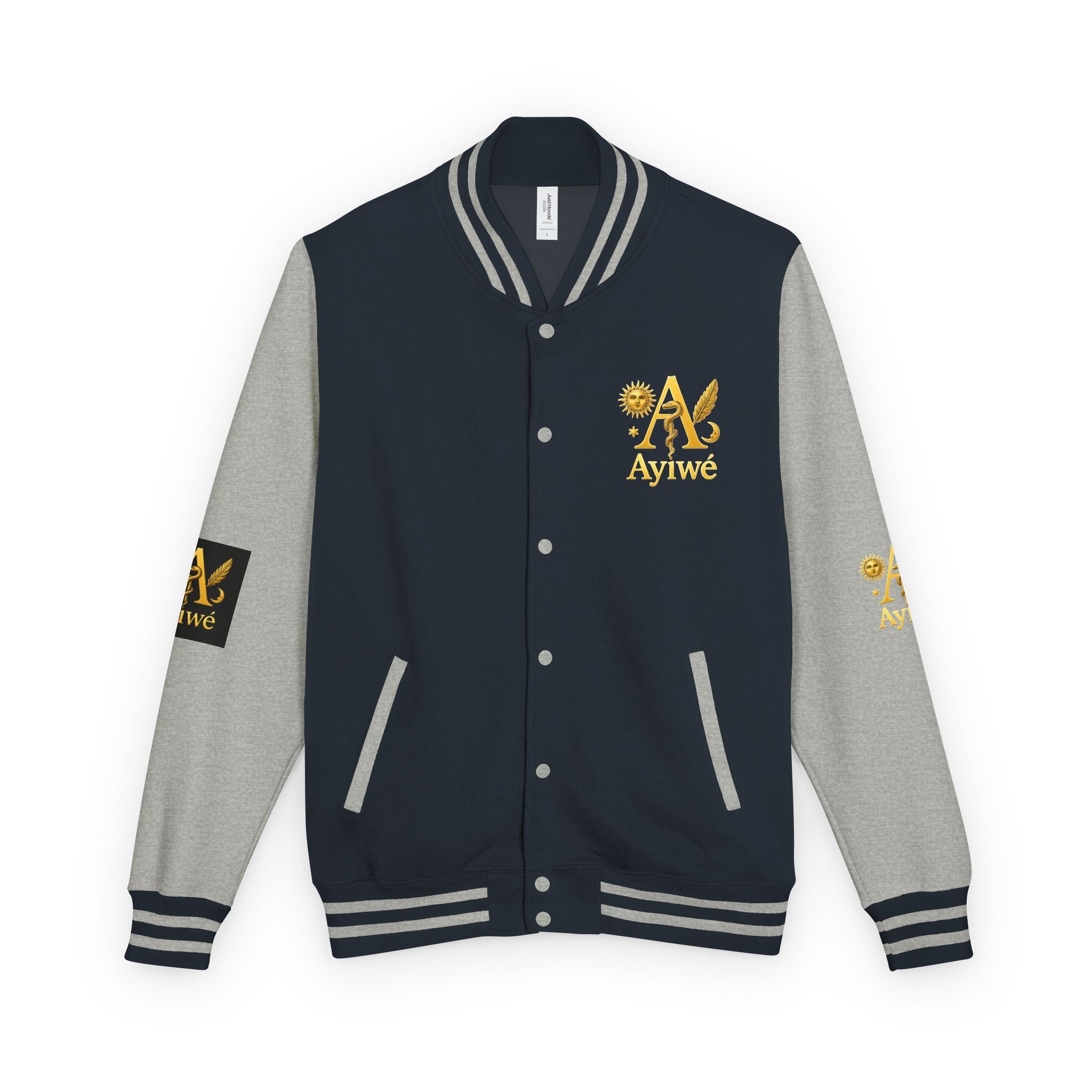 1-A High DegreAyiWé Unisex Heavyweight Letterman Jacket