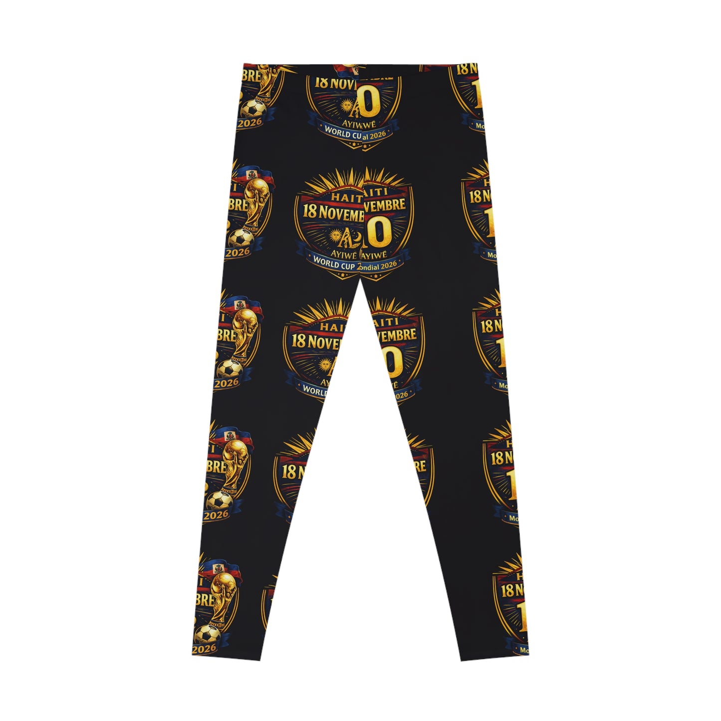 Ayiti1804 - Mondial 2026 Stretchy Leggings (AOP) by AyiWe F&S - AyiWé Fashion & Style