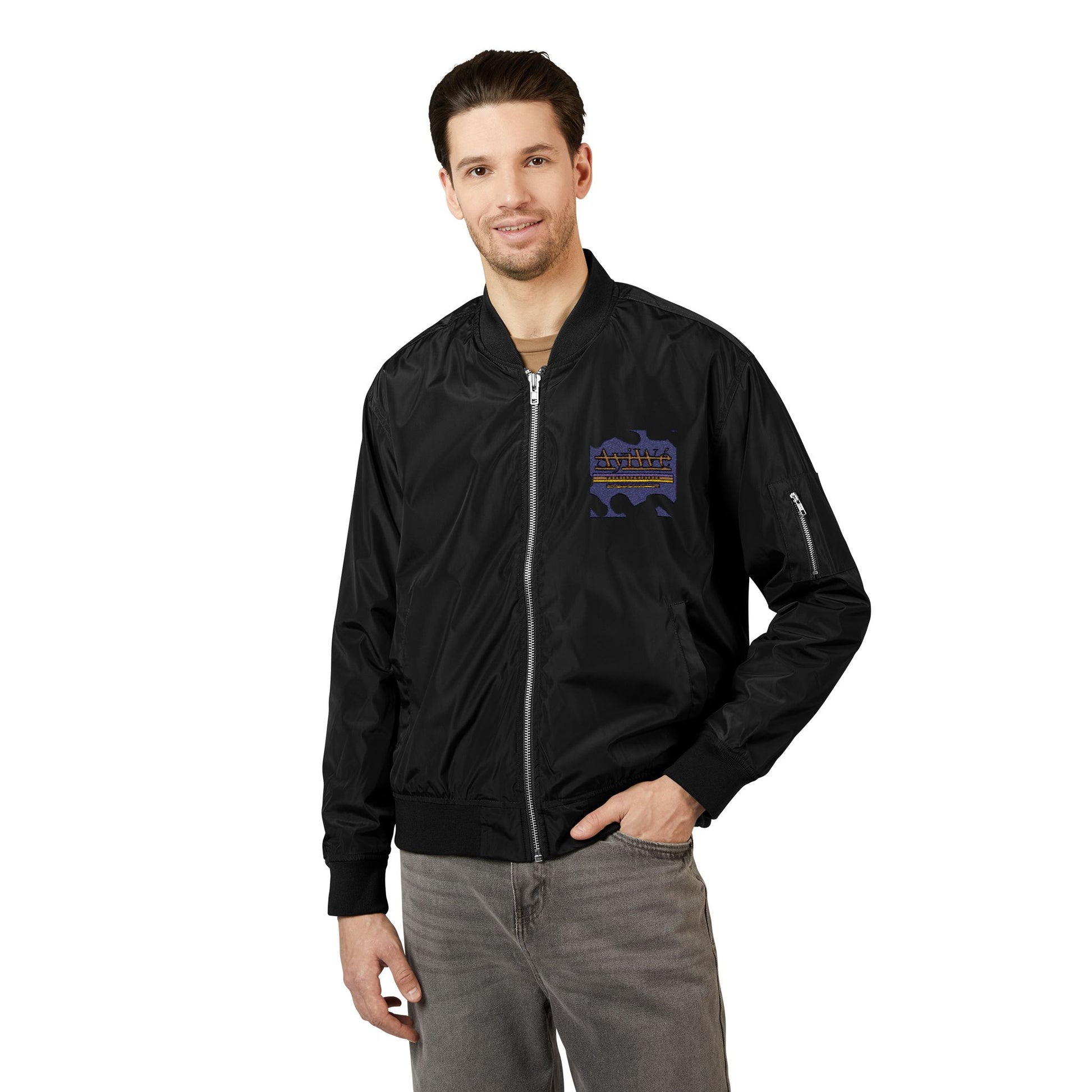 AyiWe - Soldier1 Recycled Bomber Jacket (Embroidery) Unisex - AyiWé Fashion & Style
