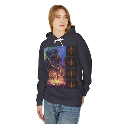 Ayi06 Unisex Lightweight Hooded Sweatshirt. Powered by AyiWe FS