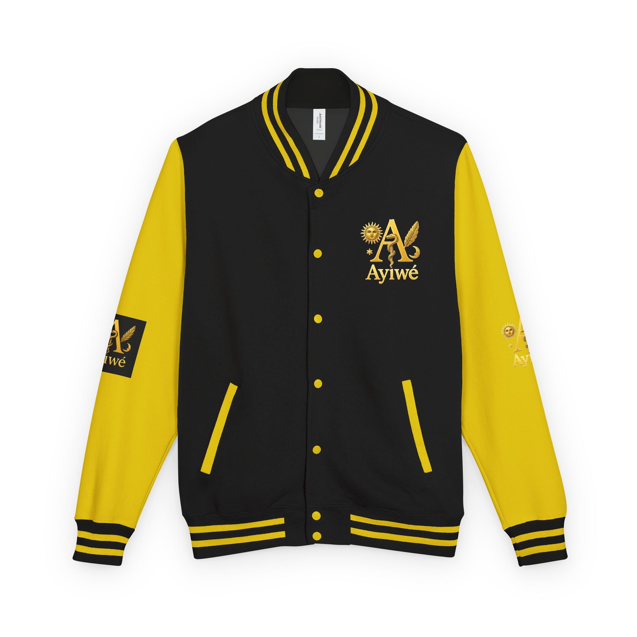1-A High DegreAyiWé Unisex Heavyweight Letterman Jacket