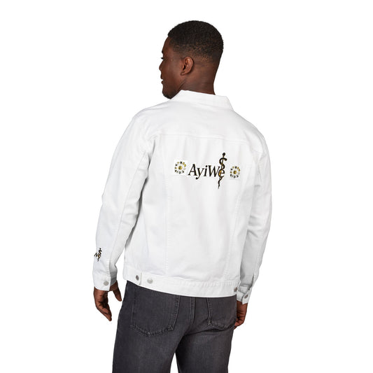 1AyiWé - Day&Night12 Unisex Denim Jacket (Embroidery) - AyiWé Fashion & Style