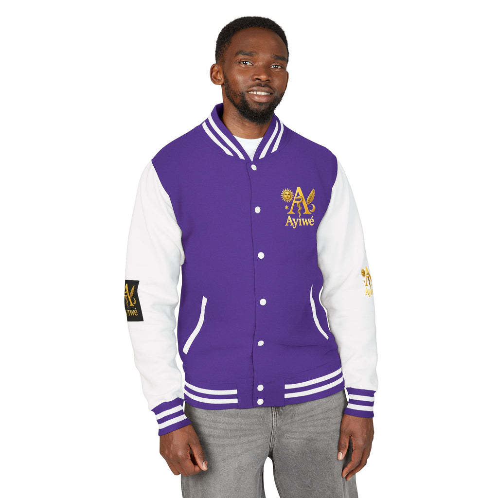 1-A High DegreAyiWé Unisex Heavyweight Letterman Jacket