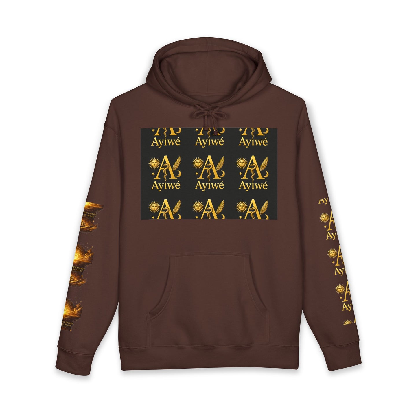 OneSun-Unisex Heavyweight Hooded Sweatshirt. Powered by AyiWe F&S
