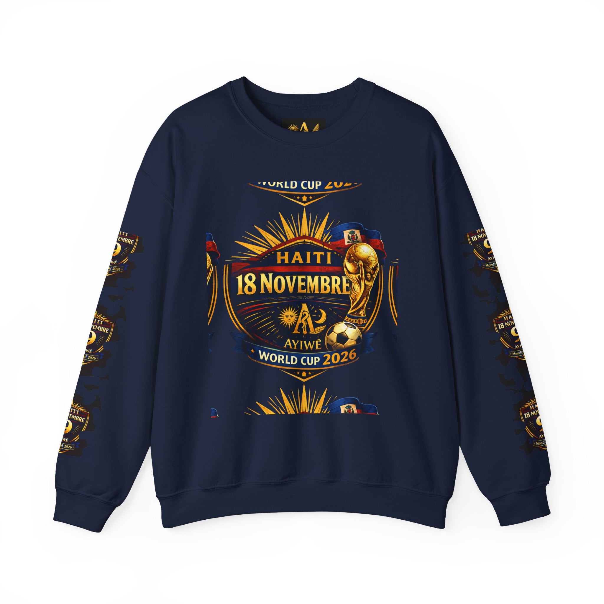 Ayiti18WC - Goal1 Unisex Heavy Blend™ Crewneck Sweatshirt by AyiWe F&S - AyiWé Fashion & Style