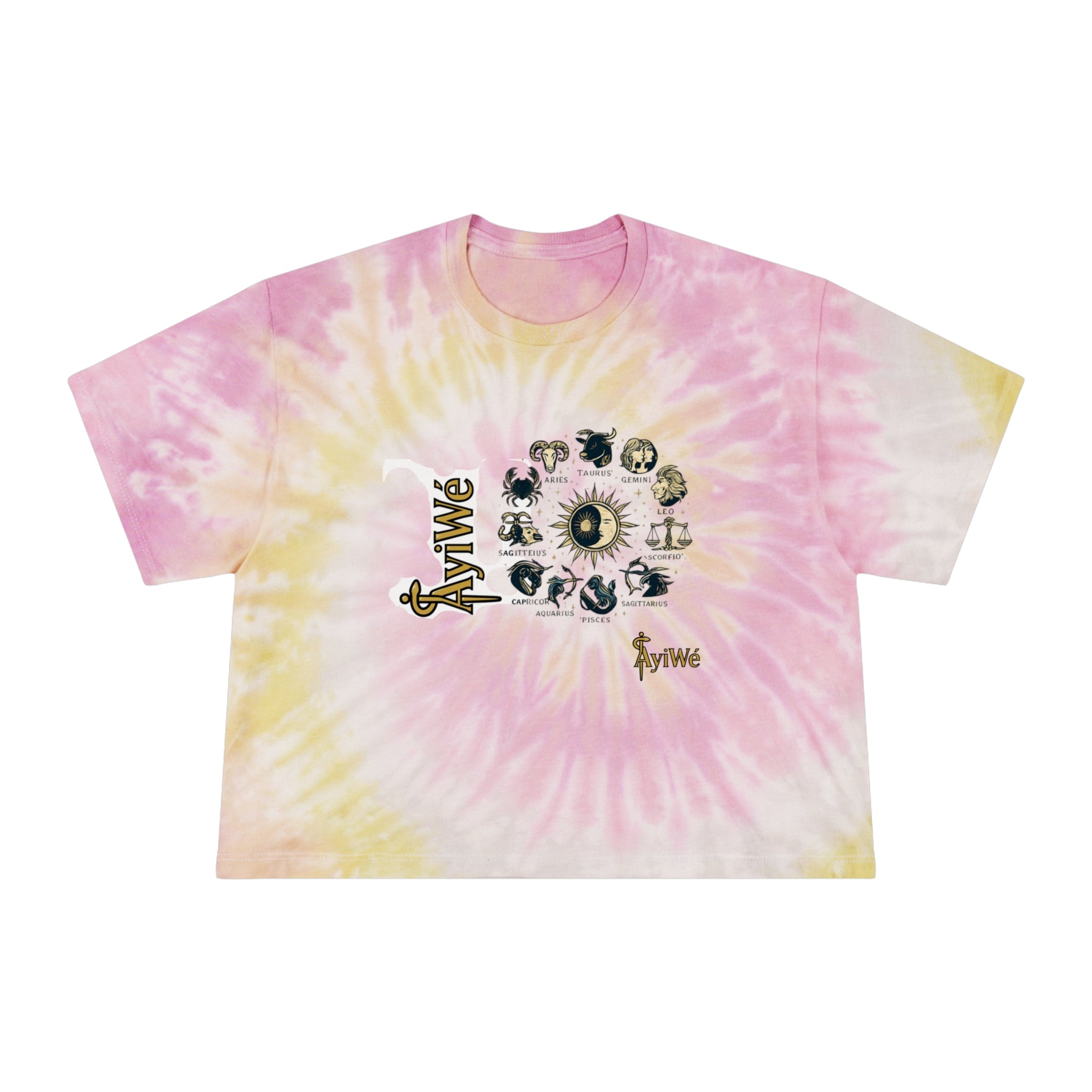 Beliza-Latina AyiWé Women's Tie-Dye Crop Tee