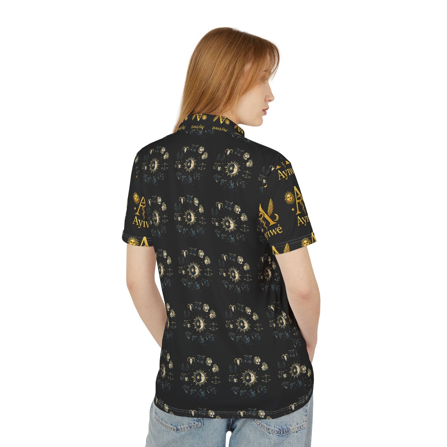 New Spring02 Unisex Polo Shirt (AOP) Powered by AyiWe F&S
