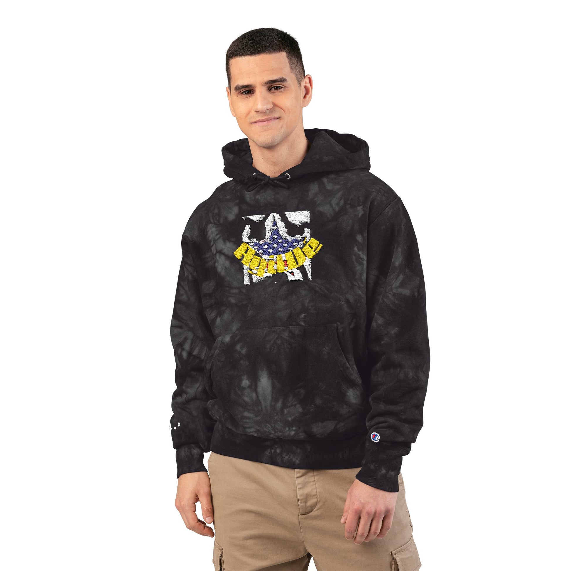 Unisex Champion Tie - Dye Hoodie (Embroidery) - AyiWé Fashion & Style