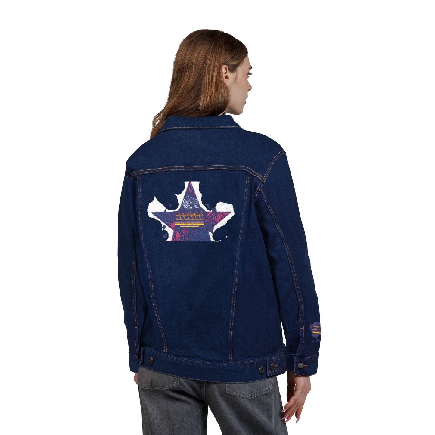 Fibonacci - AyiWeF Unisex Denim Jacket (Embroidery) - AyiWé Fashion & Style