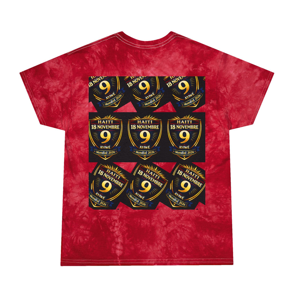 Ayiti18WC - Victoire WC 2026 Tie - Dye Tee, Crystal by AyiWe F&S by Ayiwe F&S - AyiWé Fashion & Style