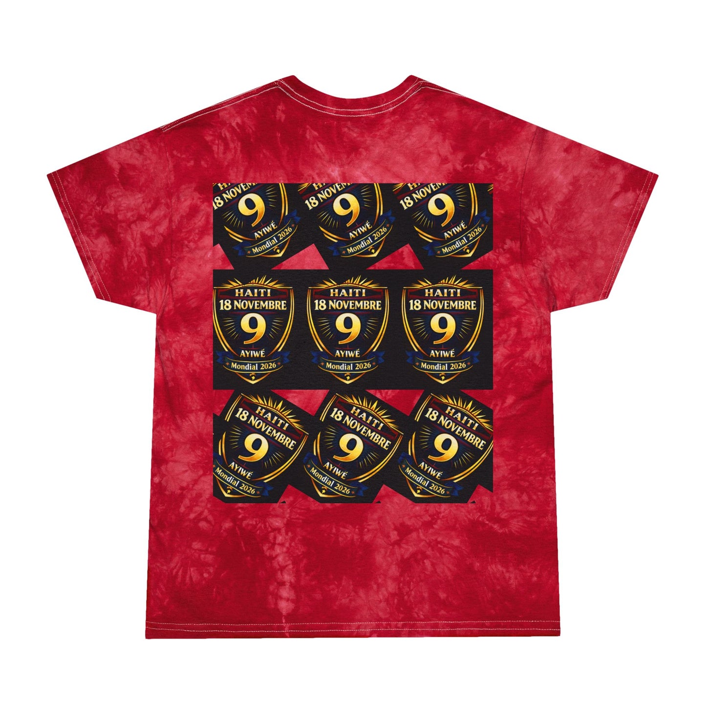 Ayiti18WC - Victoire WC 2026 Tie - Dye Tee, Crystal by AyiWe F&S by Ayiwe F&S - AyiWé Fashion & Style