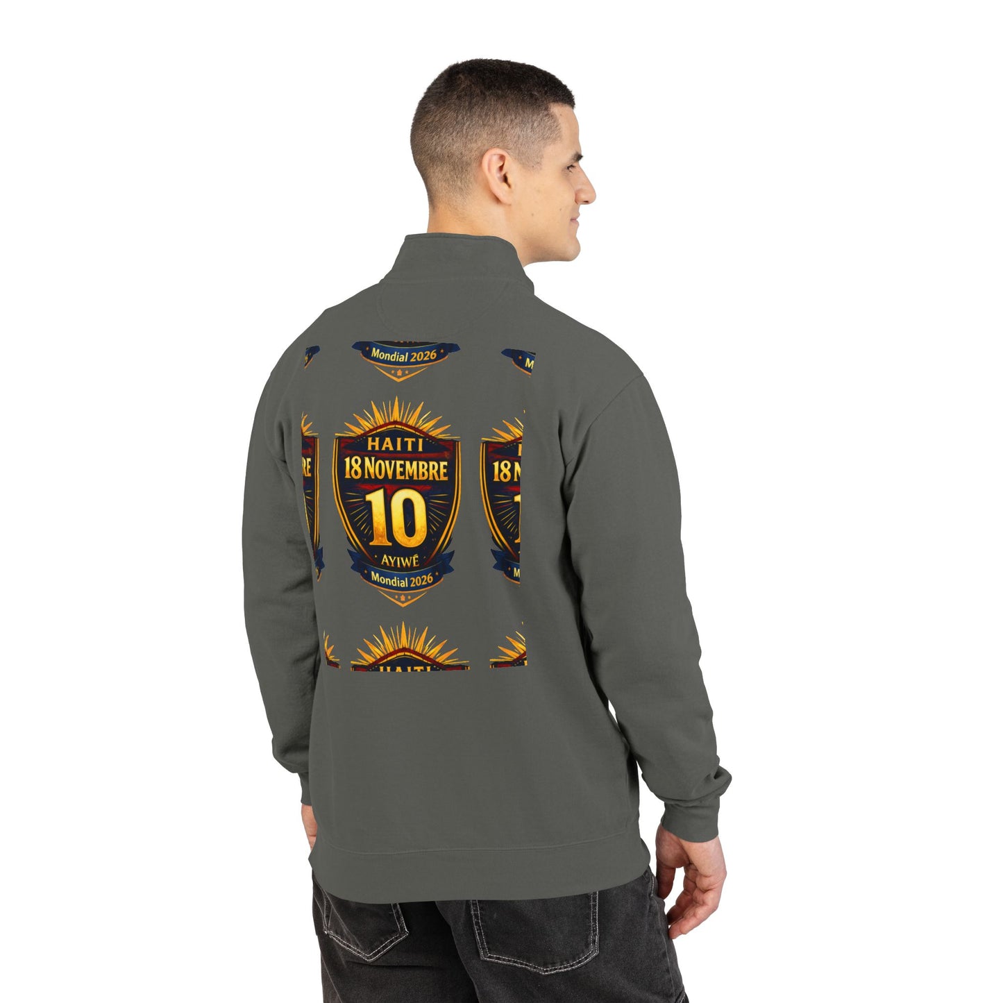 Ht - 18N. 2026 WC Unisex Adult Quarter - Zip Sweatshirt by AyiWe F&S - AyiWé Fashion & Style
