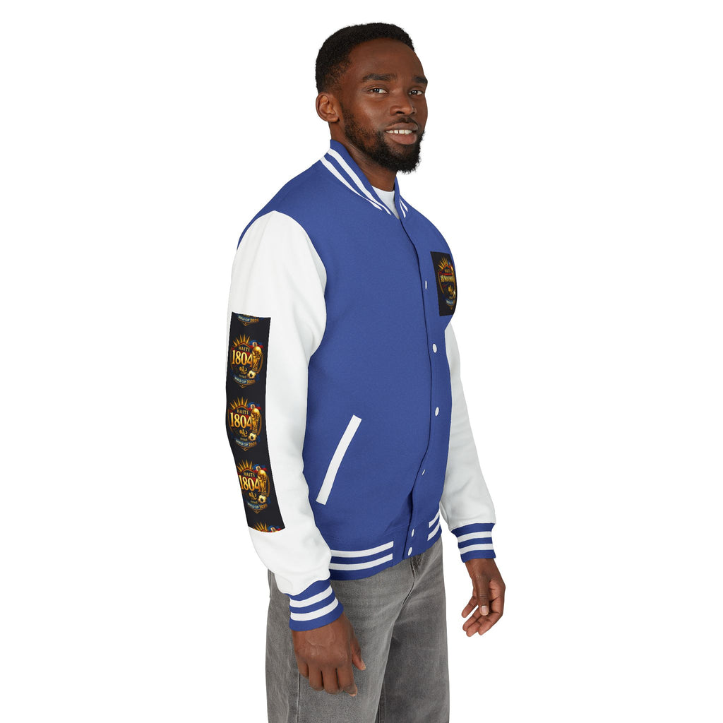 Haiti - Mondial2026 Unisex Heavyweight Letterman Jacket by AyiWe F&S - AyiWé Fashion & Style