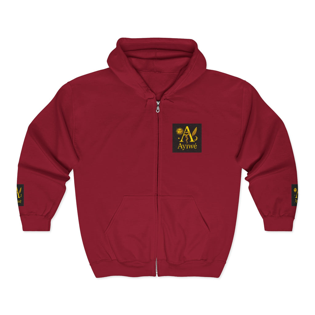 AyiWé-Pure1 Unisex Heavy Blend™ Full Zip Hooded Sweatshirt