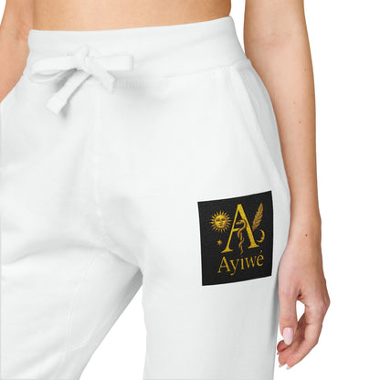 B - One AyiWé Unisex Fleece Sweatpants (Embroidery) - AyiWé Fashion & Style