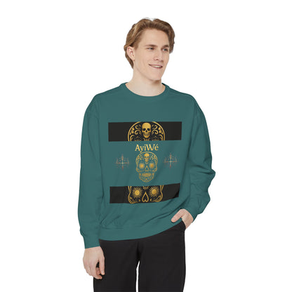 4K-Ayi Unisex Garment-Dyed Sweatshirt. Powered by AyiWe FS