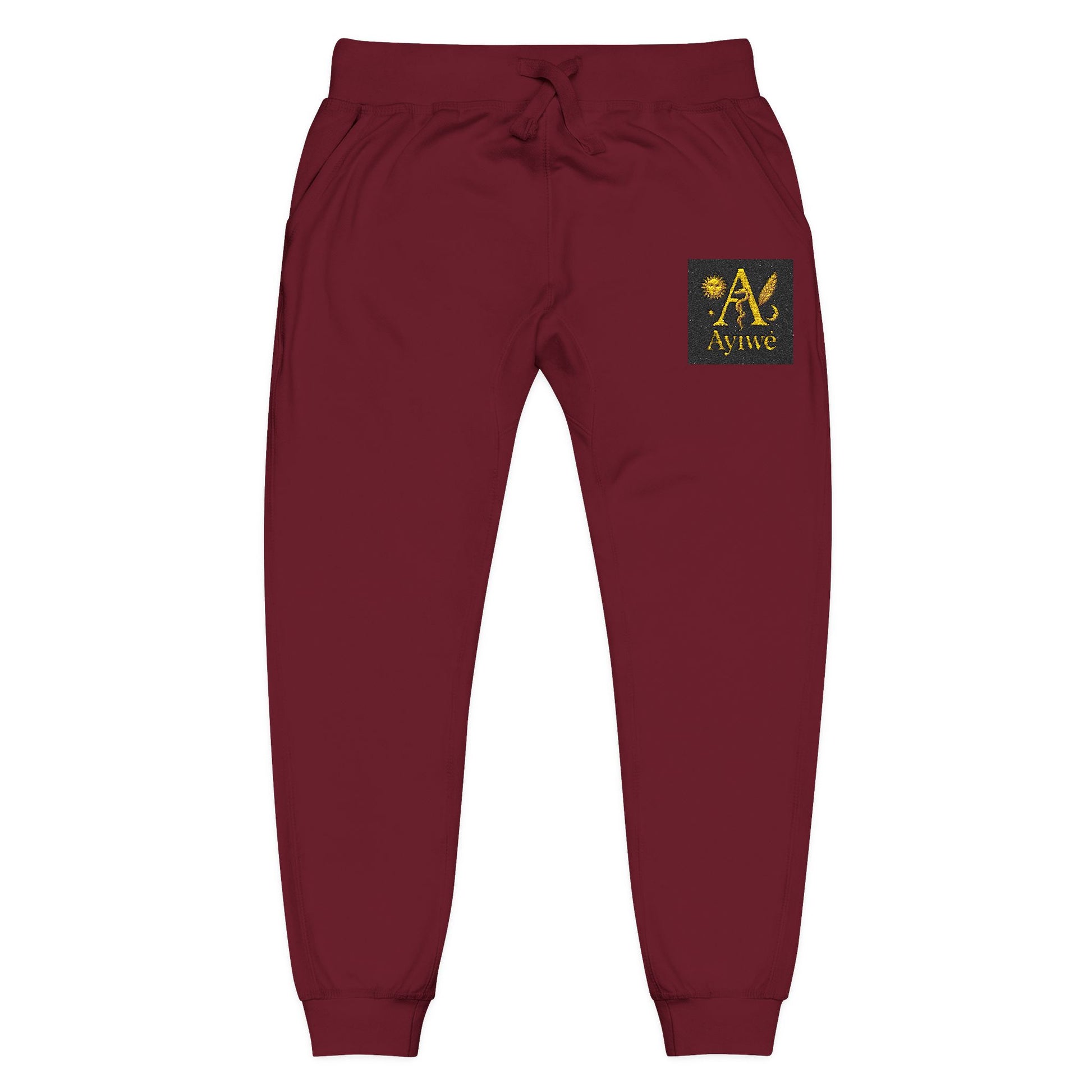 B - One AyiWé Unisex Fleece Sweatpants (Embroidery) - AyiWé Fashion & Style