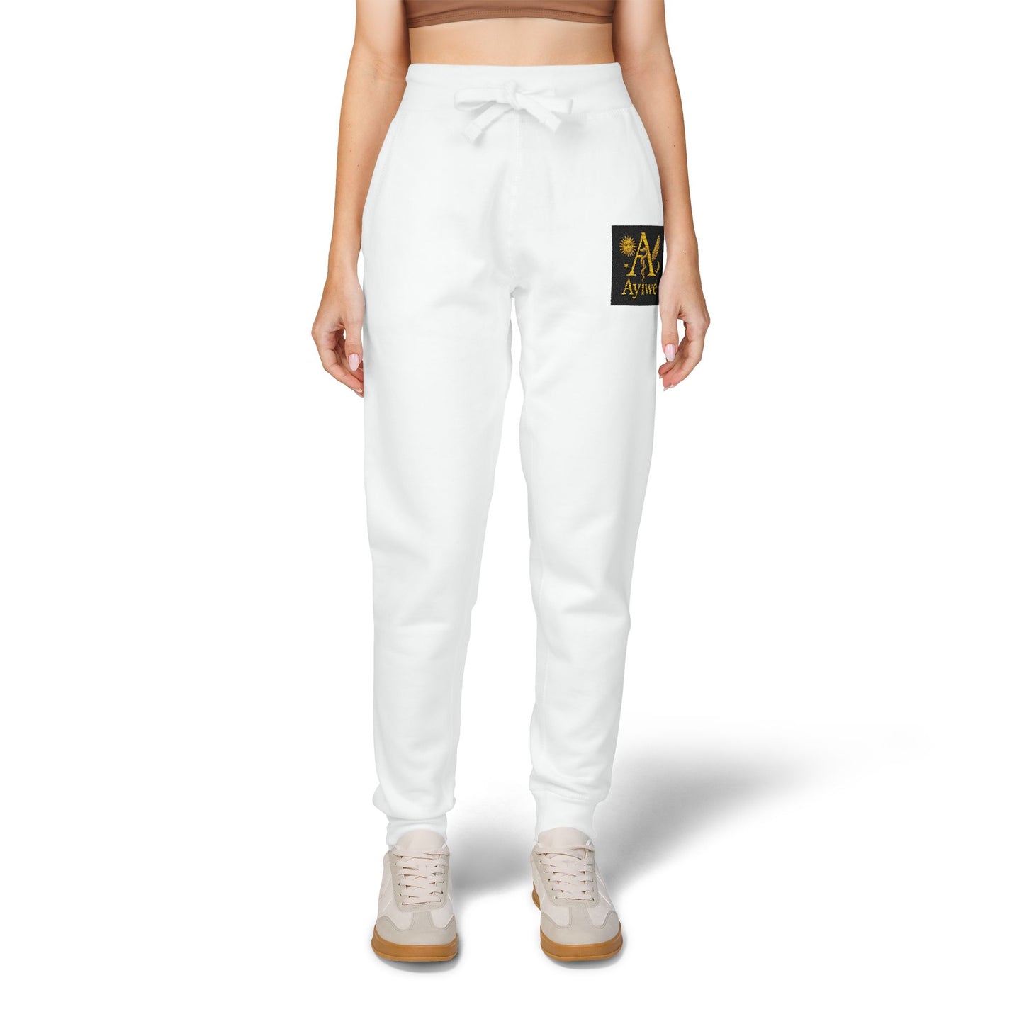 B - One AyiWé Unisex Fleece Sweatpants (Embroidery) - AyiWé Fashion & Style