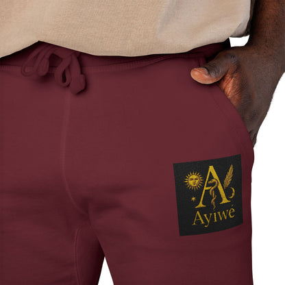 B - One AyiWé Unisex Fleece Sweatpants (Embroidery) - AyiWé Fashion & Style