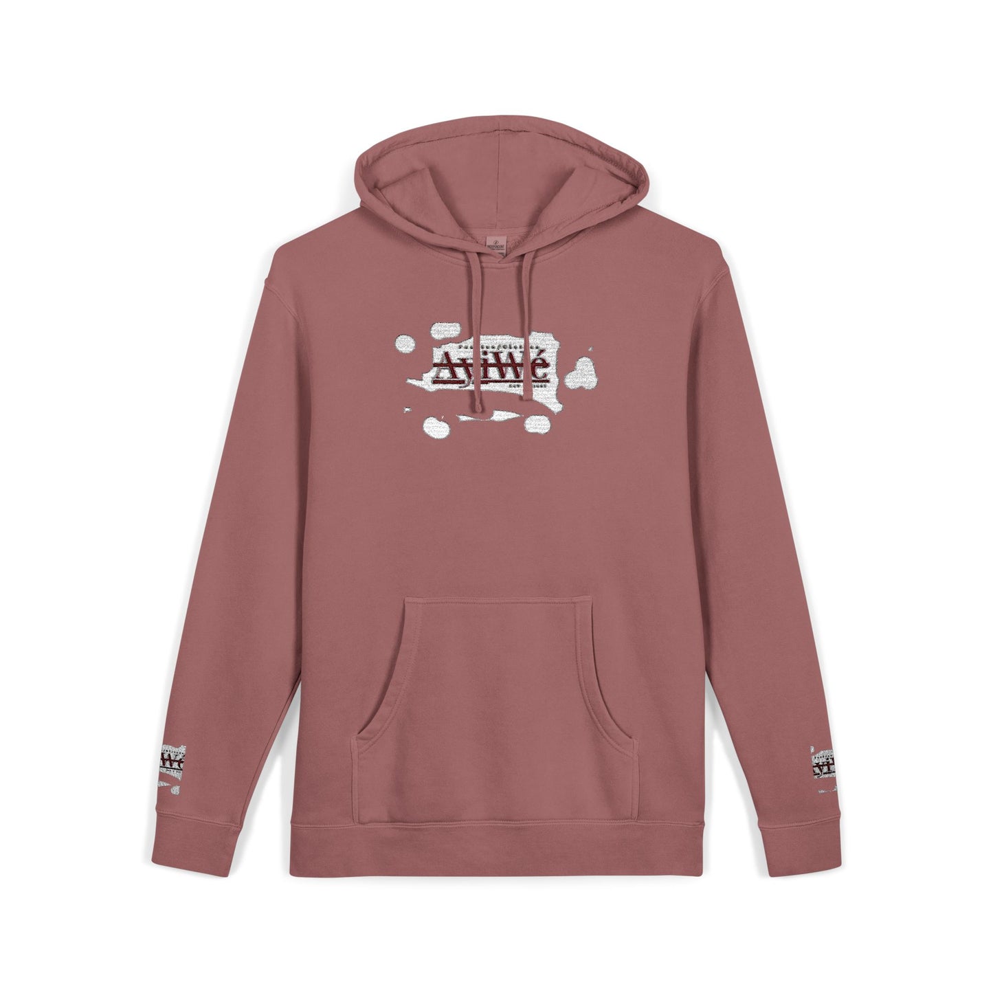 AyiWe A1 Unisex Pigment - Dyed Hoodie (Embroidery) - AyiWé Fashion & Style