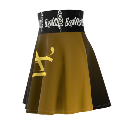 Extra - Latina AyiWé Women's Skater Skirt (AOP) - AyiWé Fashion & Style
