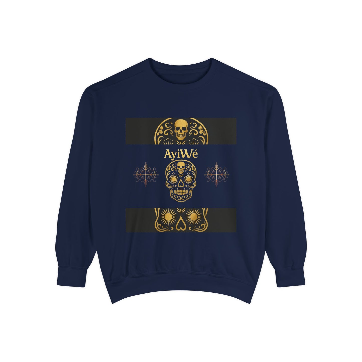 4K-Ayi Unisex Garment-Dyed Sweatshirt. Powered by AyiWe FS