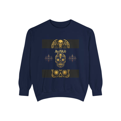 4K-Ayi Unisex Garment-Dyed Sweatshirt. Powered by AyiWe FS