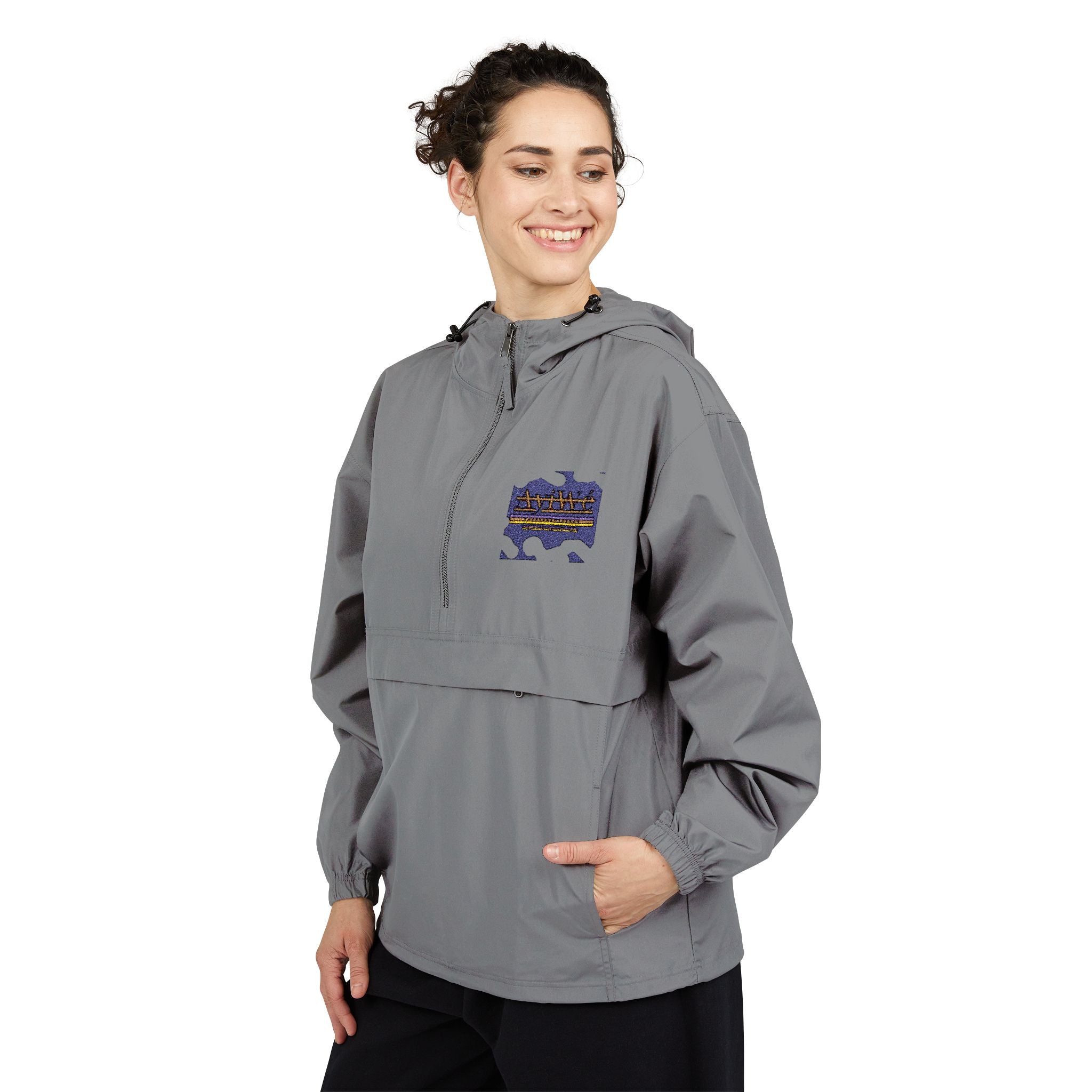 AyiWe13-Champion Unisex Packable Anorak Jacket
