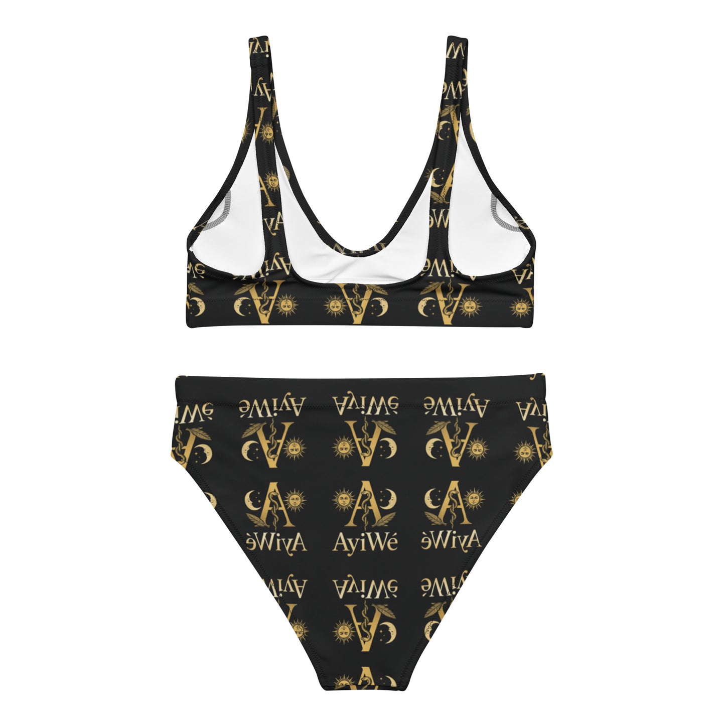 12 - A - Honey1 Recycled high - waisted bikini AyiWé FS - AyiWé Fashion & Style