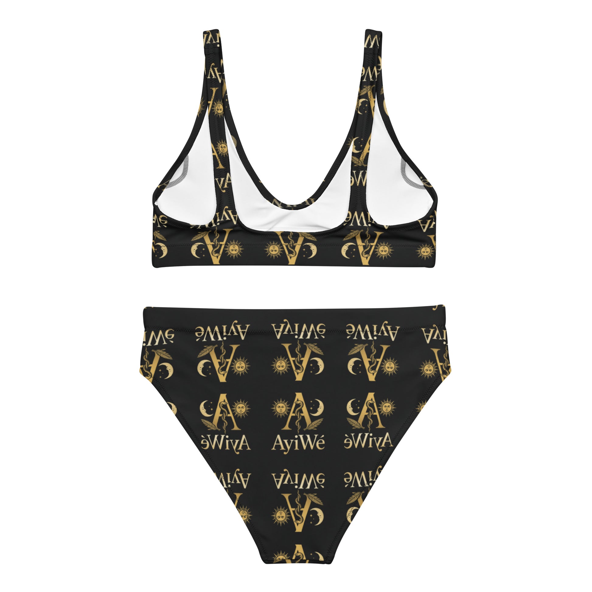 12 - A - Honey1 Recycled high - waisted bikini AyiWé FS - AyiWé Fashion & Style