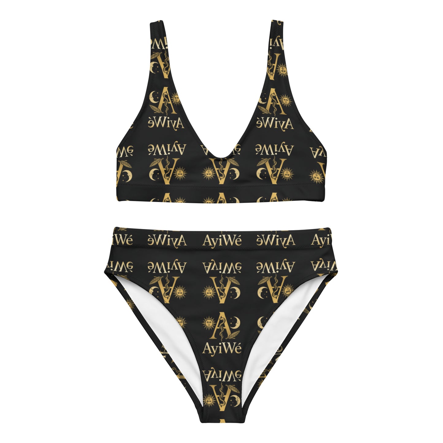 12 - A - Honey1 Recycled high - waisted bikini AyiWé FS - AyiWé Fashion & Style