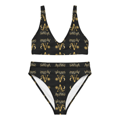 12 - A - Honey1 Recycled high - waisted bikini AyiWé FS - AyiWé Fashion & Style