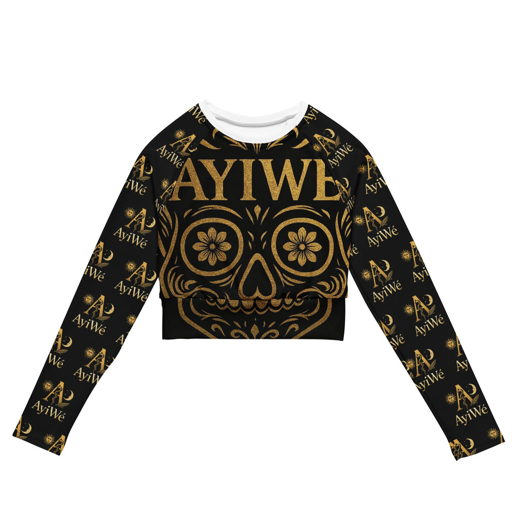 06 - Bestie1 Recycled long - sleeve crop top. Powered by AyiWé Fashion Community - AyiWé Fashion & Style