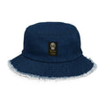 Bob1 AYI Distressed denim bucket hat. Powered by AyiWé Fashion Community - AyiWé Fashion & Style