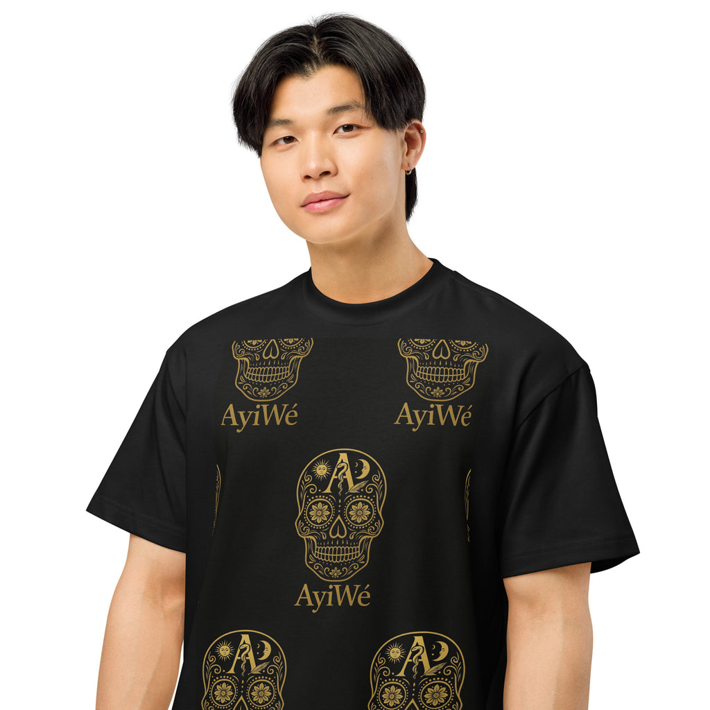 05 - Scroll AYI Men’s box tee. Powered by AyiWé Fashion Community - AyiWé Fashion & Style