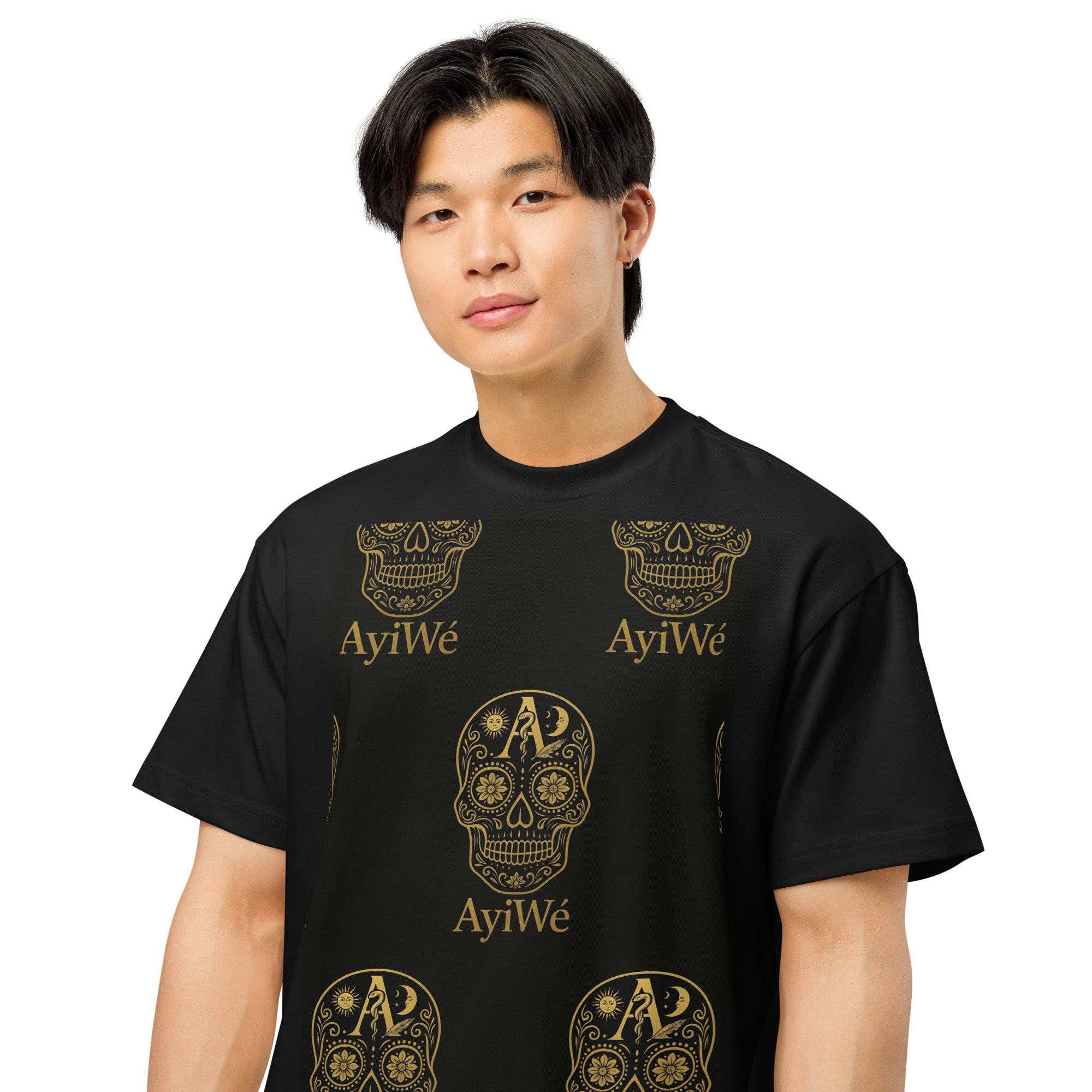 05 - Scroll AYI Men’s box tee. Powered by AyiWé Fashion Community - AyiWé Fashion & Style