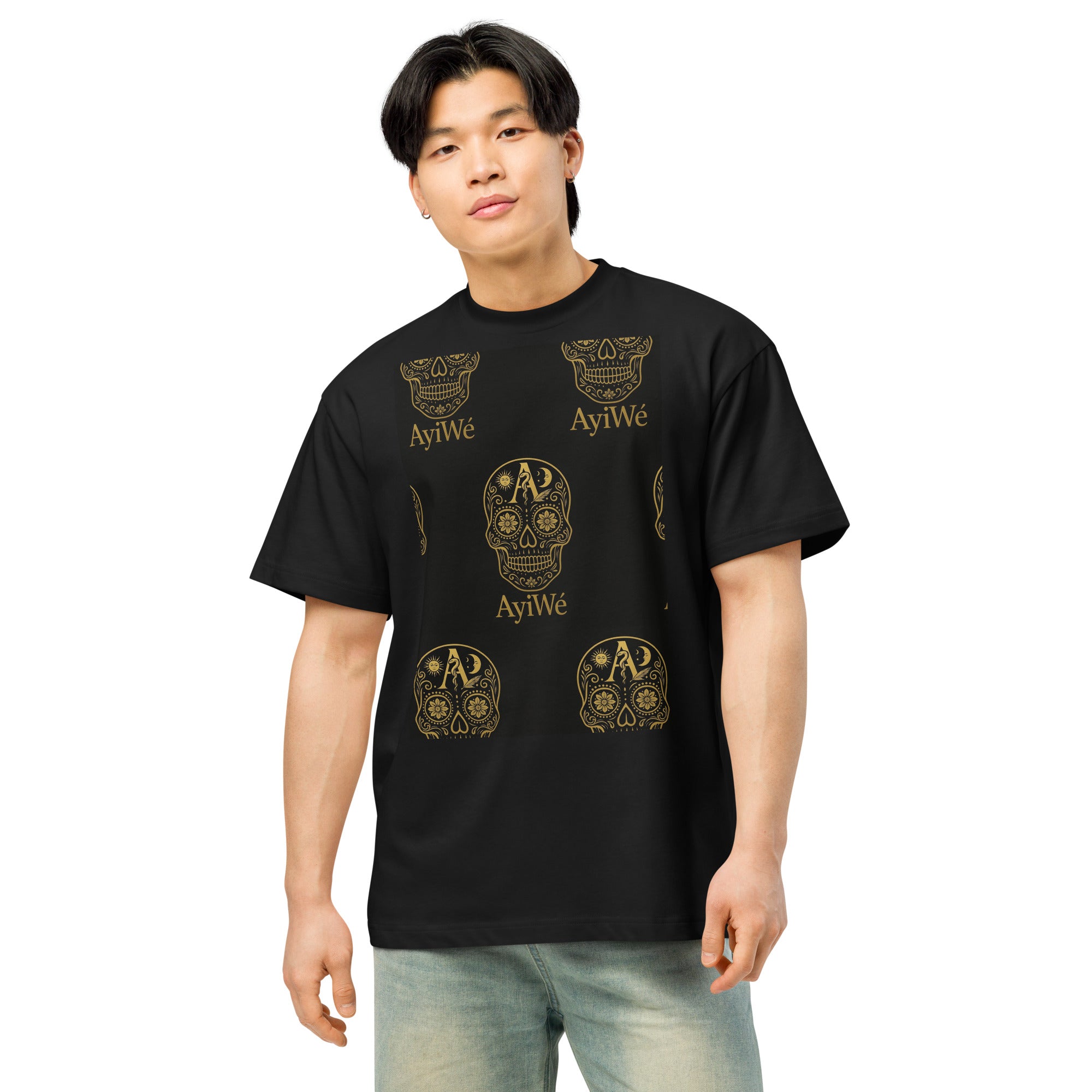 05 - Scroll AYI Men’s box tee. Powered by AyiWé Fashion Community - AyiWé Fashion & Style