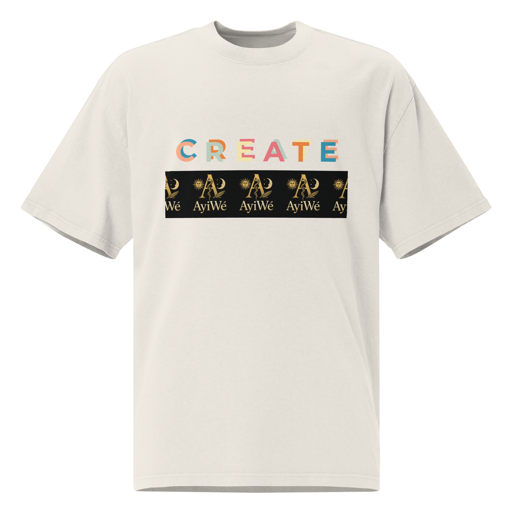 01 - Create AyiWé Oversized faded t-shirt - AyiWé Fashion & Style