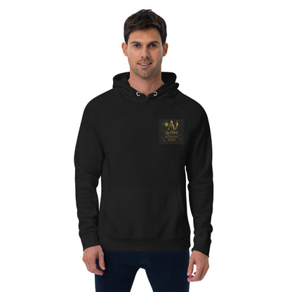 01 - Genisis 2026. Unisex eco raglan hoodie. Powered by AyiWé F&S - AyiWé Fashion & Style