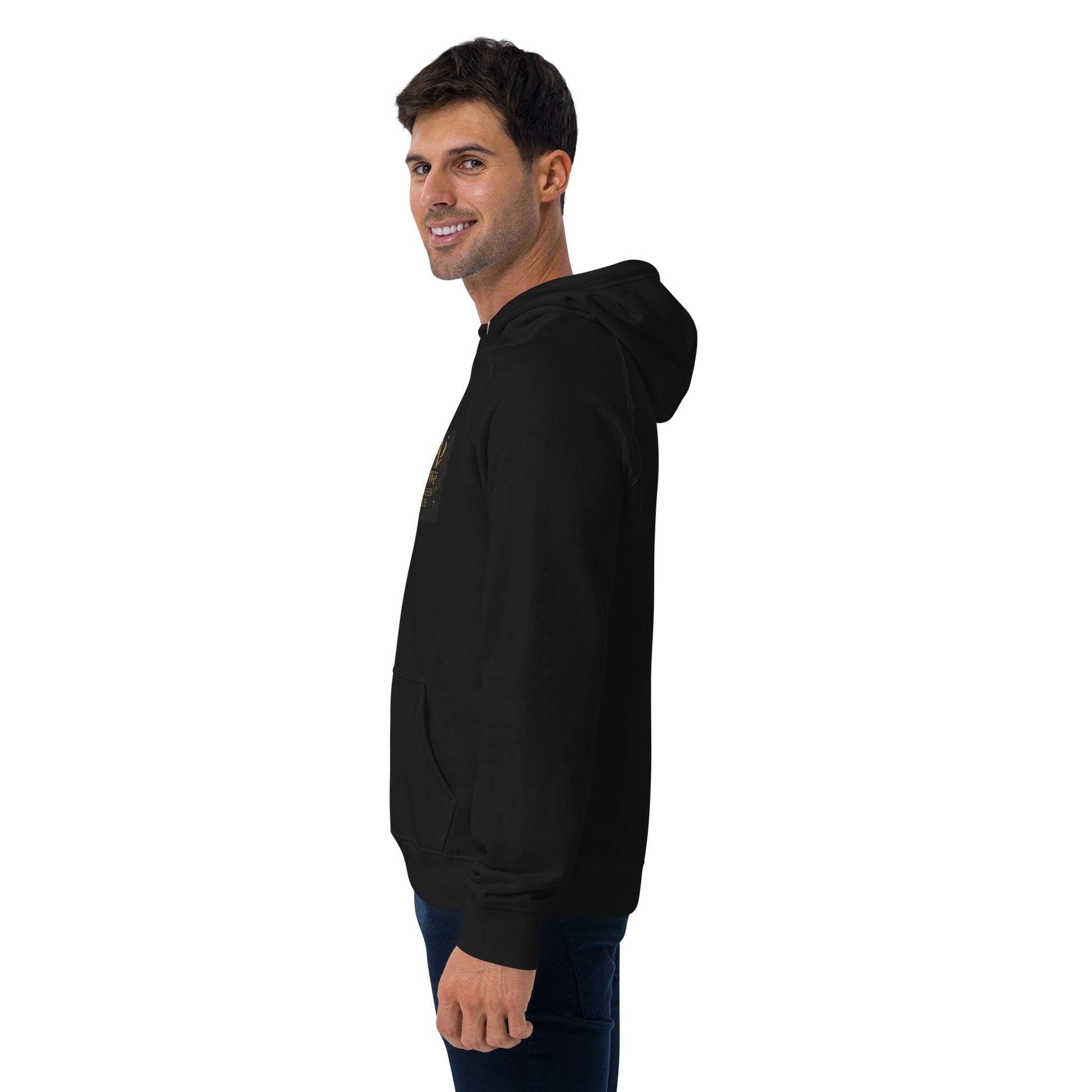 01 - Genisis 2026. Unisex eco raglan hoodie. Powered by AyiWé F&S - AyiWé Fashion & Style