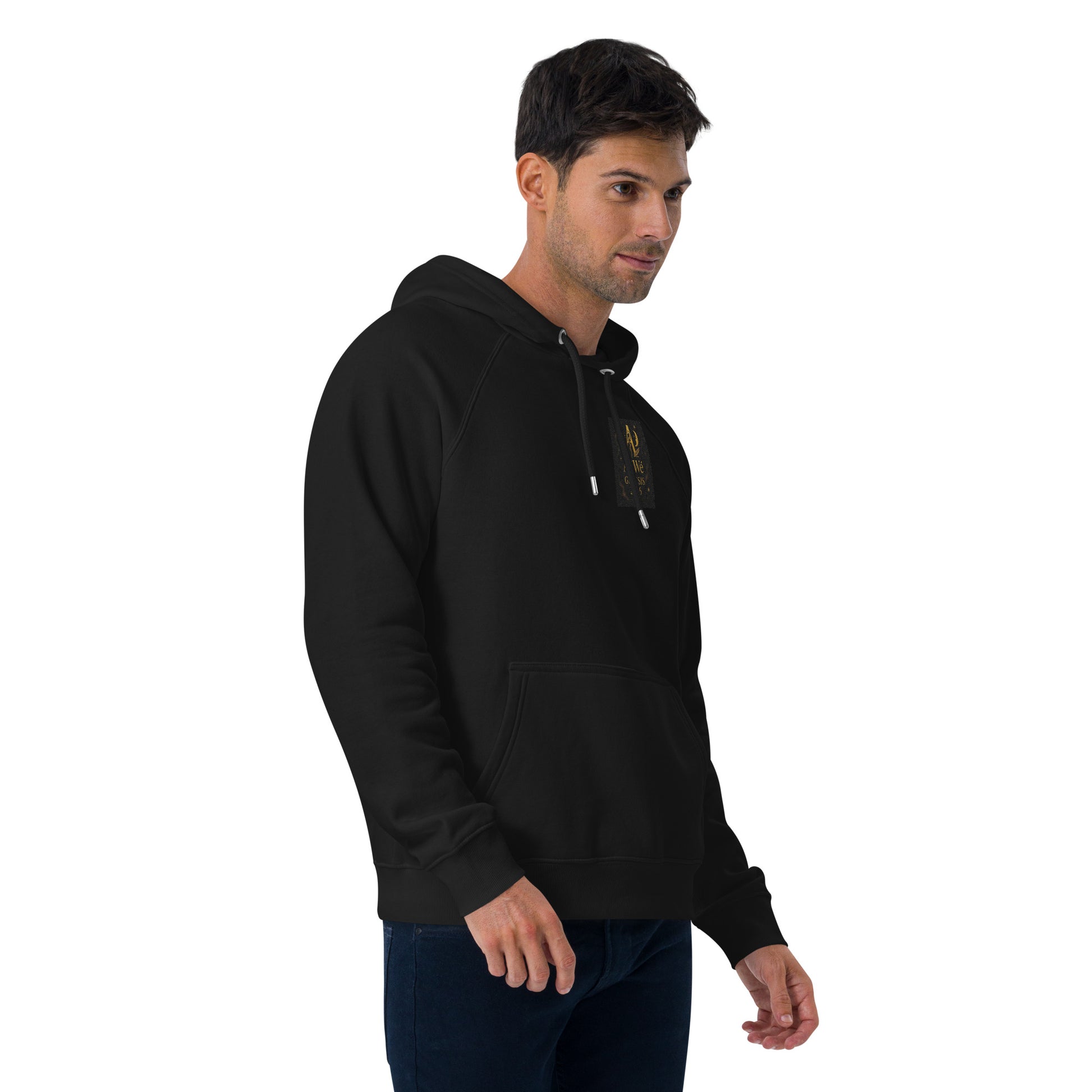 01 - Genisis 2026. Unisex eco raglan hoodie. Powered by AyiWé F&S - AyiWé Fashion & Style