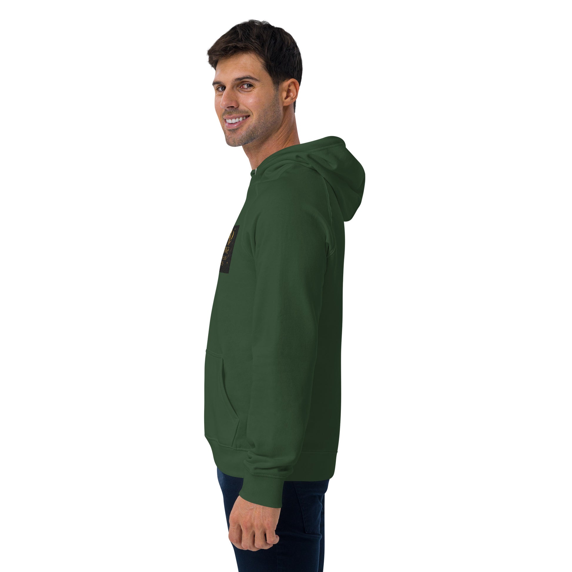 01 - Genisis 2026. Unisex eco raglan hoodie. Powered by AyiWé F&S - AyiWé Fashion & Style