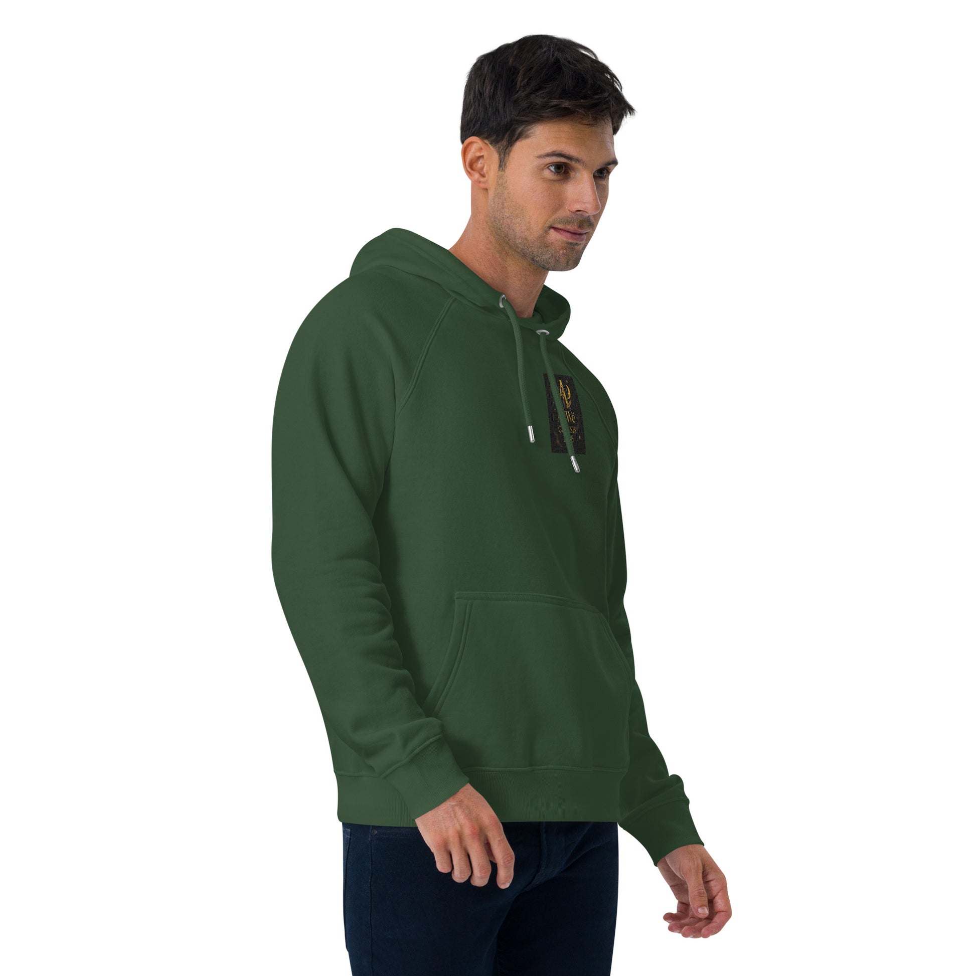 01 - Genisis 2026. Unisex eco raglan hoodie. Powered by AyiWé F&S - AyiWé Fashion & Style