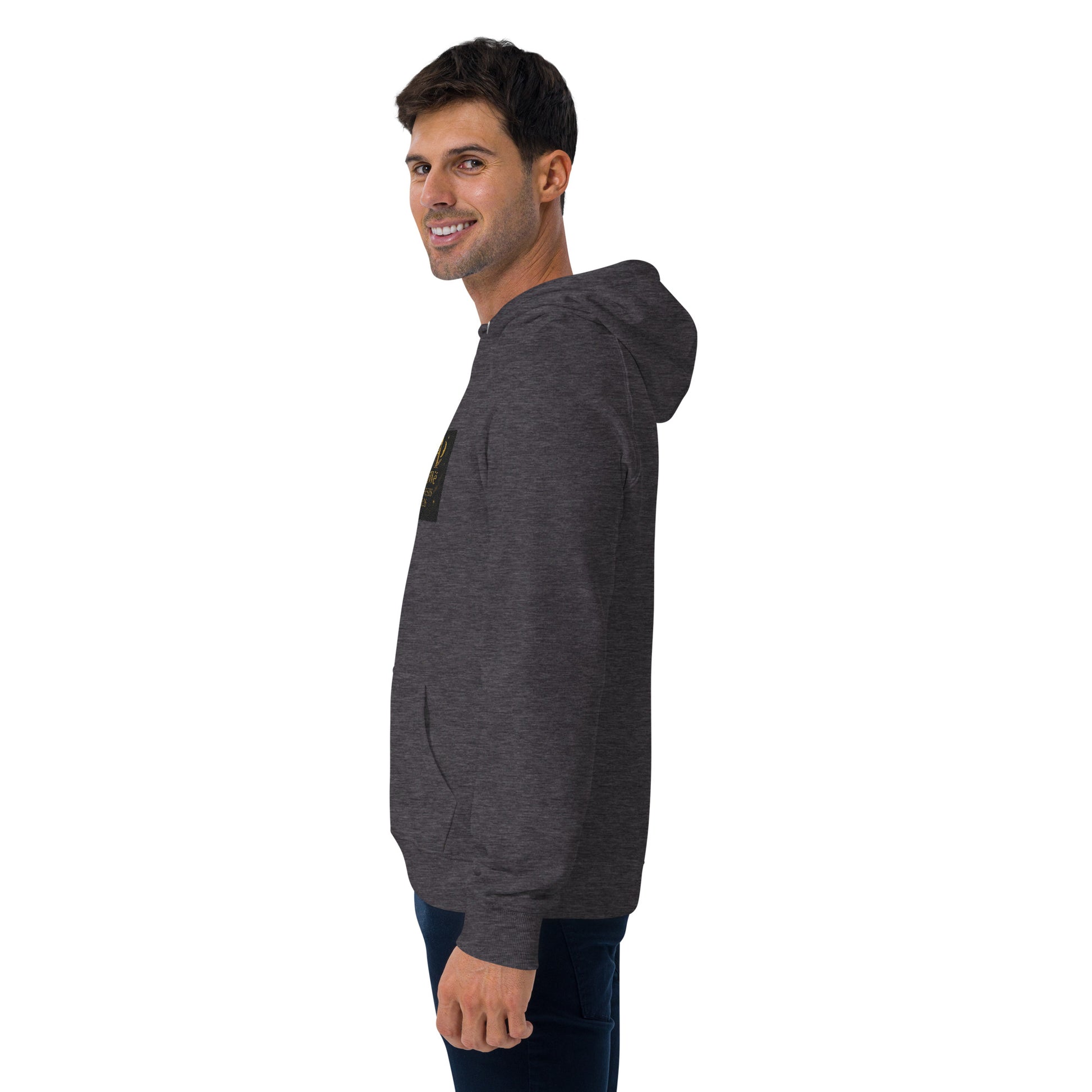 01 - Genisis 2026. Unisex eco raglan hoodie. Powered by AyiWé F&S - AyiWé Fashion & Style