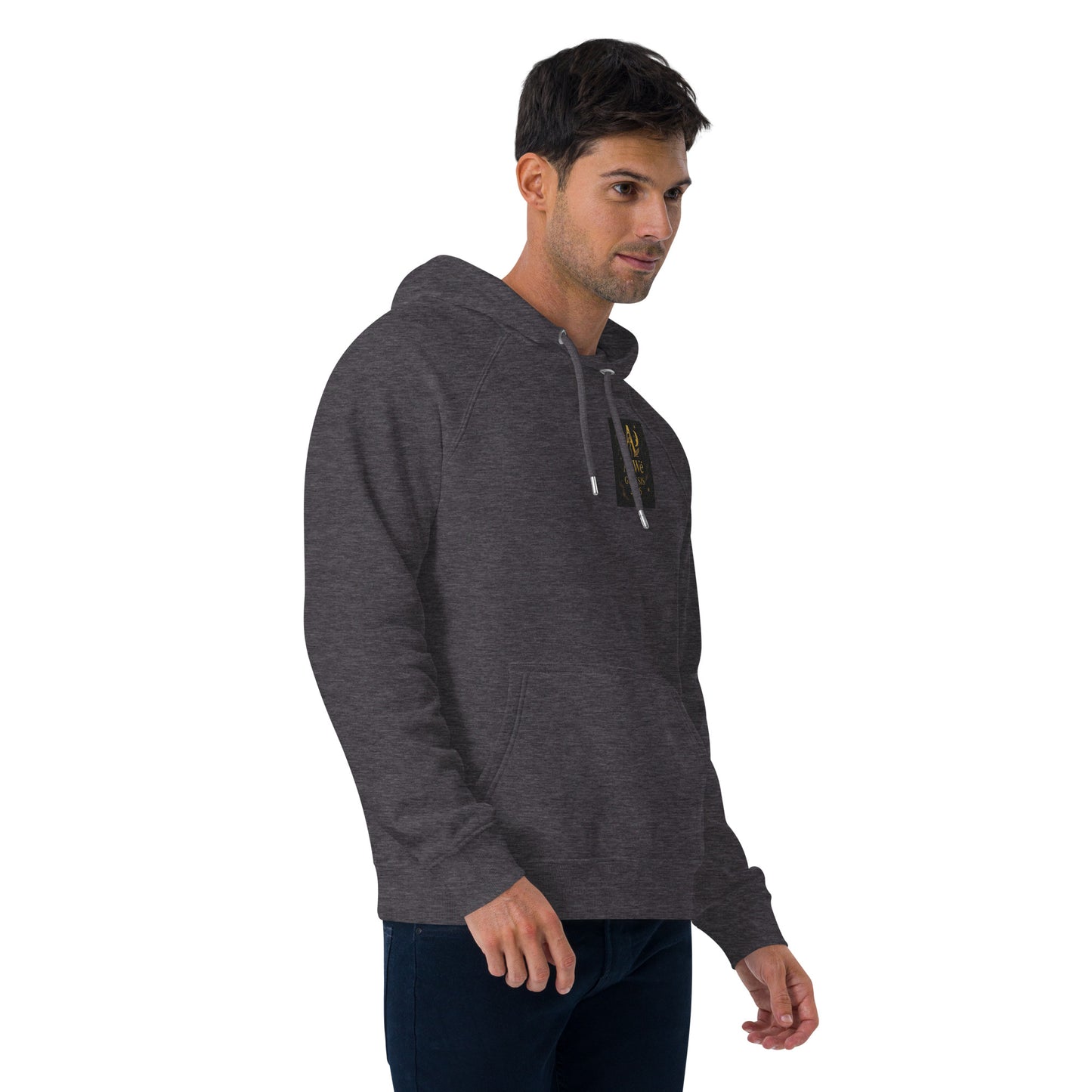 01 - Genisis 2026. Unisex eco raglan hoodie. Powered by AyiWé F&S - AyiWé Fashion & Style