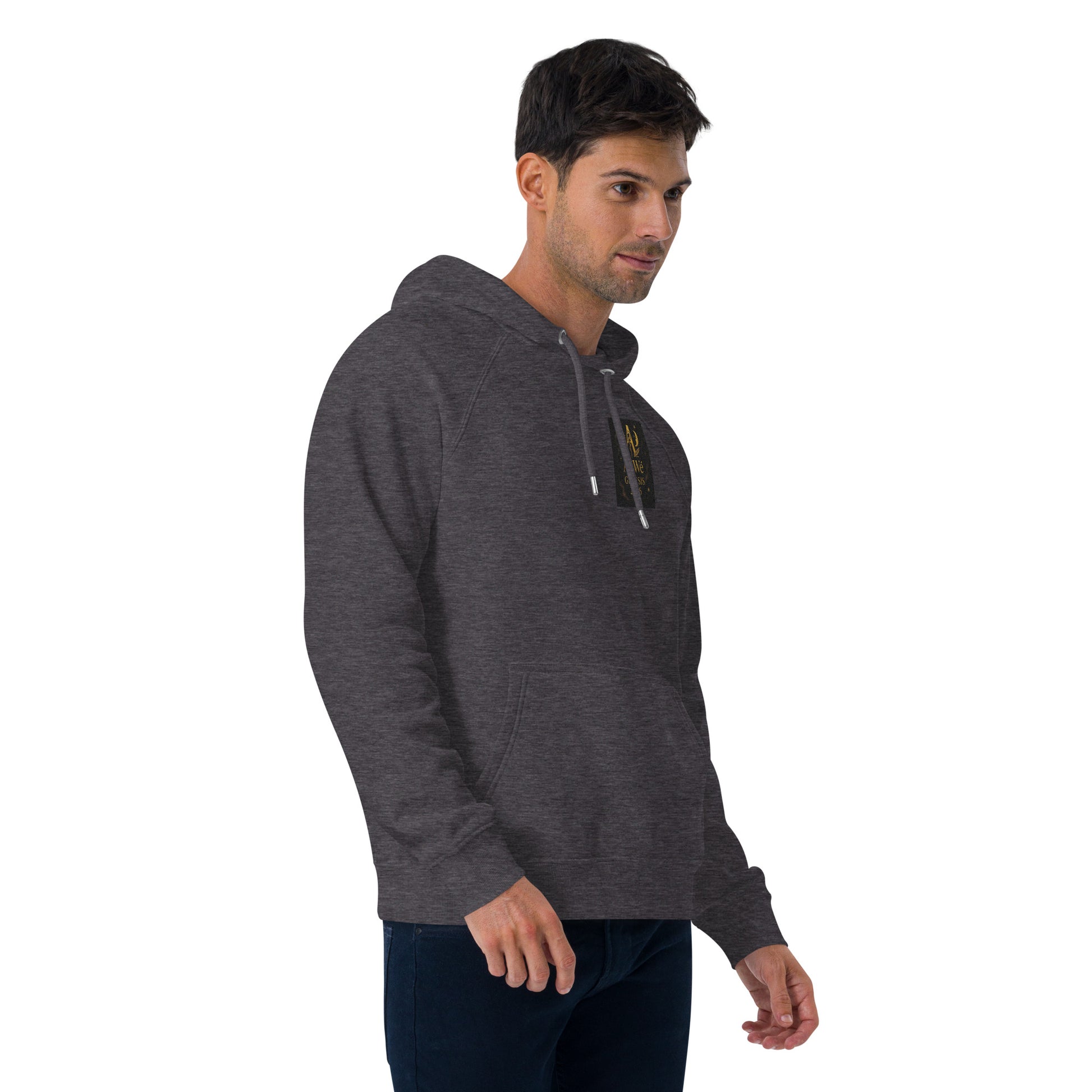 01 - Genisis 2026. Unisex eco raglan hoodie. Powered by AyiWé F&S - AyiWé Fashion & Style