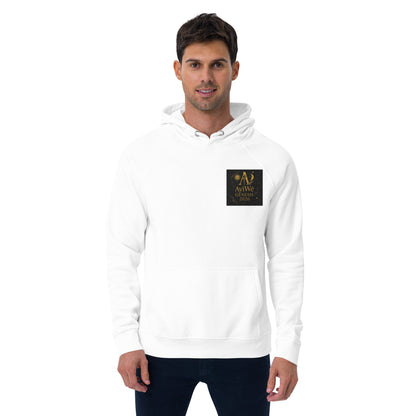 01 - Genisis 2026. Unisex eco raglan hoodie. Powered by AyiWé F&S - AyiWé Fashion & Style
