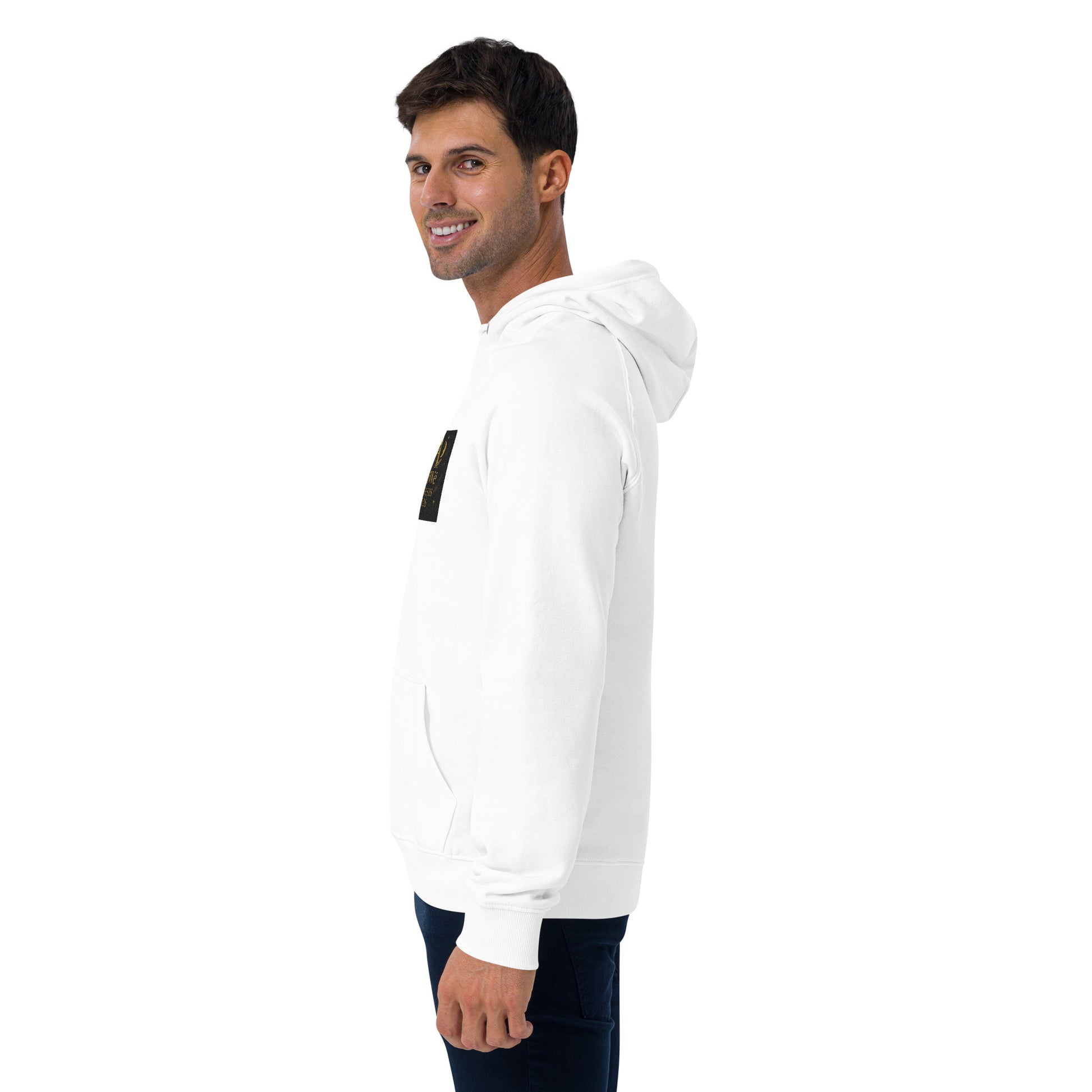 01 - Genisis 2026. Unisex eco raglan hoodie. Powered by AyiWé F&S - AyiWé Fashion & Style